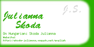 julianna skoda business card